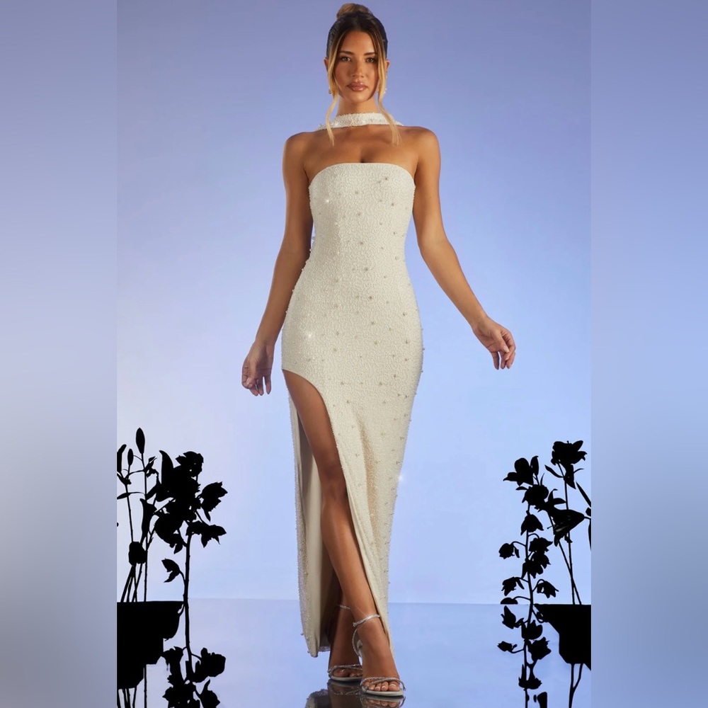 Oh Polly Belgravia Embellished Dress